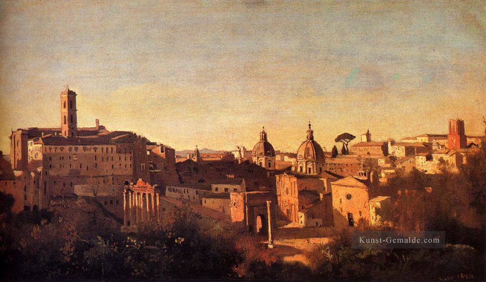 Forum gesehen von den Farnese Gärten plein air Romantik Jean Baptiste Camille Corot Ölgemälde